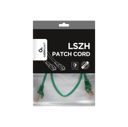 Kabel GEMBIRD PP6A-LSZHCU-G-0.5M krosowy - CAT 6a SFTP, LSZH, 0.5m, zielony