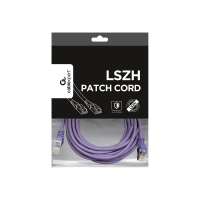 Kabel GEMBIRD PP6A-LSZHCU-V-5M krosowy - CAT 6a SFTP, LSZH, 5m, fioletowy
