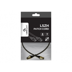 Kabel GEMBIRD PP8-LSZHCU-BK-0.25M sieciowy - CAT 8 SFTP LSZH 0.25m czarny