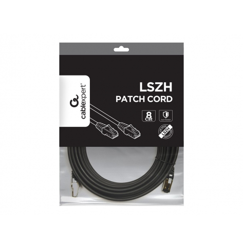 Kabel GEMBIRD PP8-LSZHCU-BK-10M krosowy - CAT 8 S/FTP LSZH 10m czarny