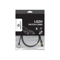 Kabel GEMBIRD PP8-LSZHCU-BK-1M krosowy - CAT 8 S/FTP LSZH 1m czarny