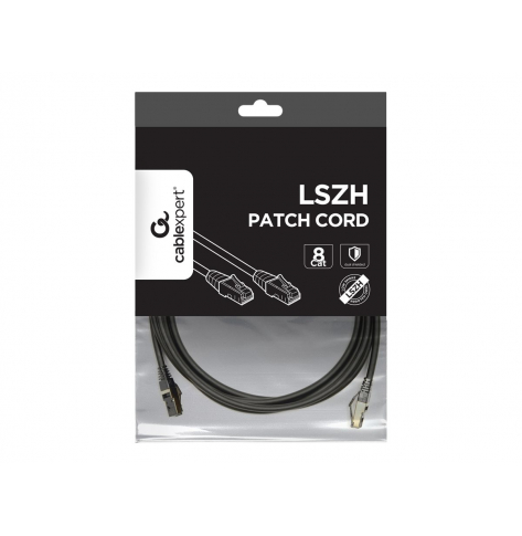 Kabel GEMBIRD PP8-LSZHCU-BK-2M krosowy - CAT 8 S/FTP LSZH 2m czarny