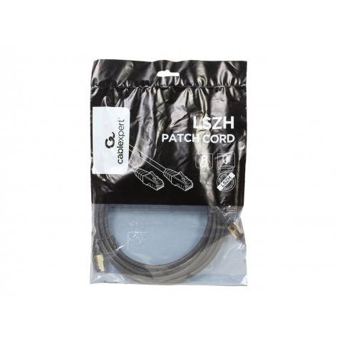 Kabel GEMBIRD PP8-LSZHCU-BK-5M krosowy - CAT 8 S/FTP SZH 5m czarny