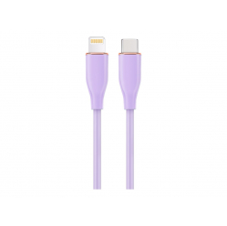 GEMBIRD premium USB typu C do 8-pin ladowanie i przesyl danych oplotsilikonowy 1.5m fioletowy