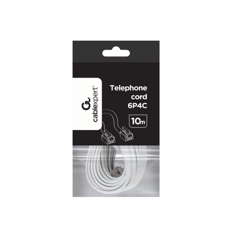 Kabel GEMBIRD telefoniczny 6P4C 10m
