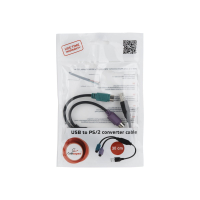 Adapter GEMBIRD UAPS12-BK 2x PS2 / USB (mysz i klawiatura) czarny
