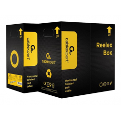 Kabel GEMBIRD UPC-5004E-SOL-R Zwój kabla - CAT 5e CCA 305m rolka czerwony