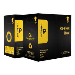 Kabel GEMBIRD UPC-5004E-SOL-Y Zwój kabla - CAT 5e CCA 305m rolka żółty