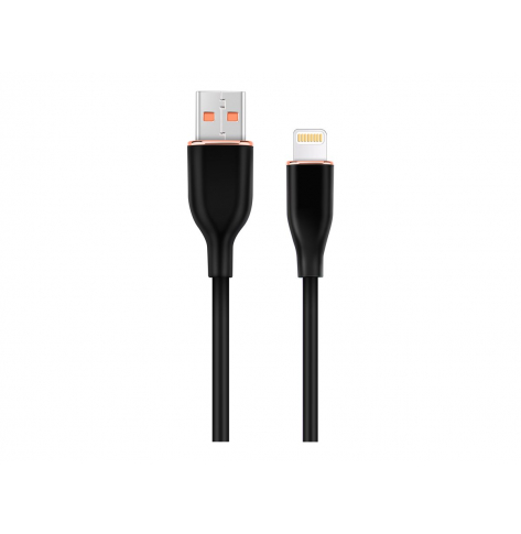 Kabel GEMBIRD USB - do 8 pin do ladowania i transmisji danych Premium Silicon oplot silikonowy 1.5m czarny