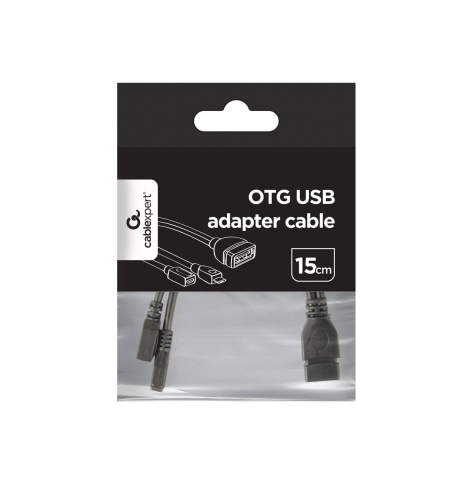 Kabel GEMBIRD USB 2.0 OTG AF -> USB micro BM + USB micro BF (zasilanie)