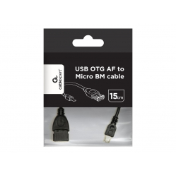 Kabel GEMBIRD USB 2.0 OTG AF -> USB micro BM, 15cm