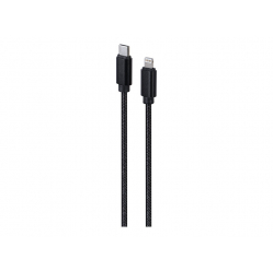 Kabel GEMBIRD USB CM - do 8 pin w oplocie tekstylnym wtyki w oslonie metalowej 1.8m Czarny