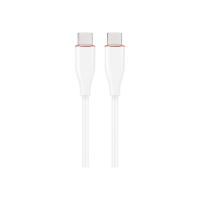 Kabel GEMBIRD USB Typ-C Power Delivery PD ladowanie i transmisja danych 60W oplot silikonowy 1.5m kolor bialy