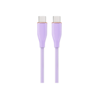 Kabel GEMBIRD USB Typ-C Power Delivery PD ladowanie i transmisja danych 60W oplot silikonowy 1.5m kolor fioletowy