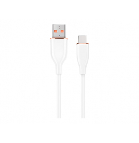 Kabel GEMBIRD USB Type-C ladowanie i transmisja oplot silikonowy 1.5m bialy
