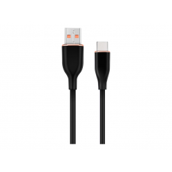 Kabel GEMBIRD USB Type-C ladowanie i transmisja oplot silikonowy 1.5m czarny
