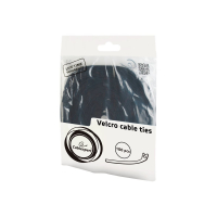 Kabel GEMBIRD VT-210X12 opaska zaciskowa na rzep 210mm (100szt) czarna