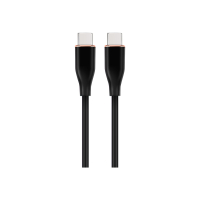 Kabel GEMBIRD Wysokiej jakości silikonowy USB Type-C do 8-pinowego ładowania i transmisji danych 1.5m czarny