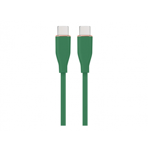 Kabel GEMBIRD Wysokiej jakości silikonowy USB Type-C do 8-pinowego ładowania i transmisji danych 1.5m zielony