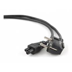 Kabel GEMBIRD zasilajacy do notebooka koniczynka C5 3pin VDE 0.5m