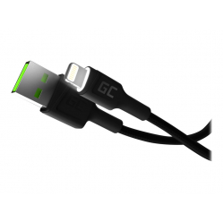Kabel GREEN CELL 3x GC Ray USB - Lightning 120cm white LED backlight