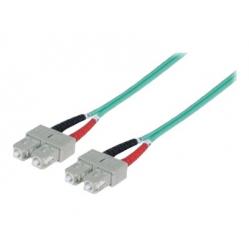 Kabel INTELLINET 304031 sieciowy - OM3 50/125 1m niebieski