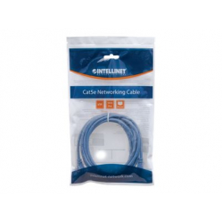 Kabel INTELLINET 319775 krosowy RJ45. kat. 5e UTP. 3m niebieski