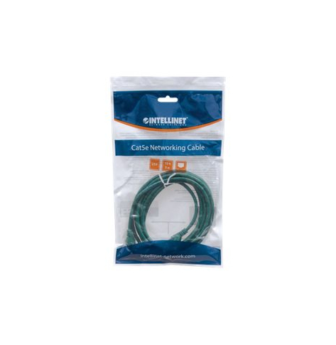 Kabel INTELLINET 319782 krosowy RJ45. kat. 5e UTP. 3m zielony