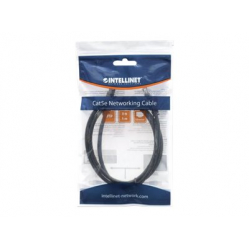 Kabel INTELLINET 320740 krosowy RJ45. kat. 5e UTP. 1m czarny