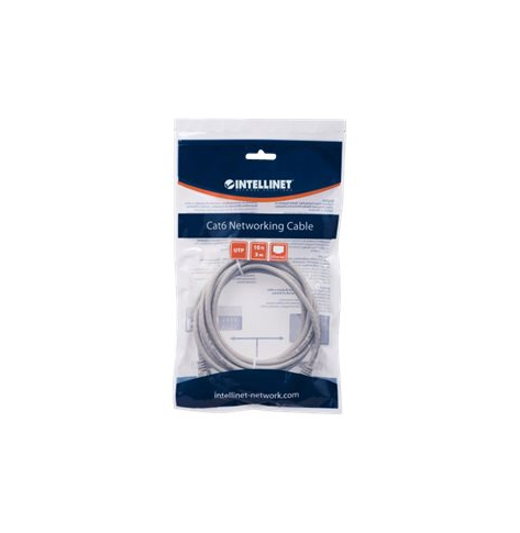 Kabel INTELLINET 334129 krosowy - CAT 6 U/UTP 3m szary