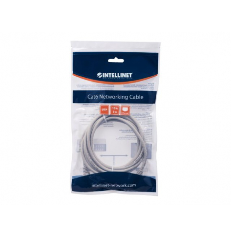 Kabel INTELLINET 340380 krosowyRJ45. kat.6 UTP 1.5m szary