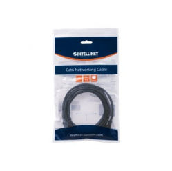Kabel INTELLINET 342032 krosowy RJ45. kat.6 UTP. 0.5m czarny