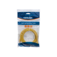 Kabel INTELLINET 343725 krosowy RJ45. kat. 6 UTP. 5m. żółty