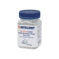 Wtyk modularny INTELLINET 790550 RJ45 8P8C Cat6A UTP na drut sloik 80 szt