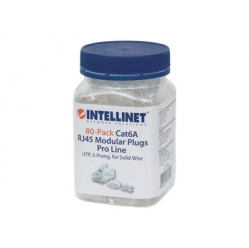 INTELLINET 790550 Wtyk modularny RJ45 8P8C Cat6A UTP na drut sloik 80 szt