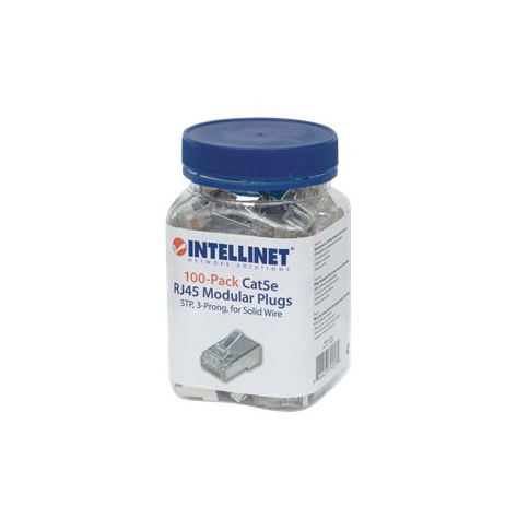 INTELLINET 790574 Wtyk modularny RJ45 8P8C Cat5e STP na drut sloik 100szt