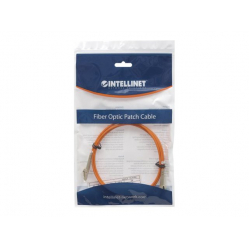Kabel INTELLINET Fiber Optic Patch LC/LC OM2 20m pomarańczowy 50/125um Duplex Multimode