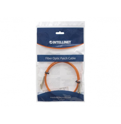 Kabel INTELLINET Fiber Optic Patch LC/LC OM2 20m pomarańczowy 50/125um Duplex Multimode