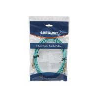 Kabel INTELLINET Fiber Optic Patch LC/LC OM3 10m aqua 50/125um Duplex Multimode