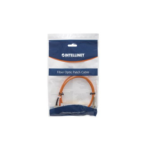 Kabel INTELLINET Fiber Optic Patch LC/SC OM2 5m pomarańczowy 50/125um Duplex Multimode