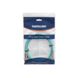 Kabel INTELLINET Fiber Optic Patch LC/SC OM3 5m niebieski 50/125um Duplex Multimode