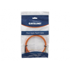 Kabel INTELLINET Fiber Optic Patch LC/ST OM2 10m pomarańczowy 50/125um Duplex Multimode