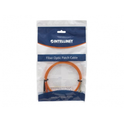 Kabel INTELLINET Fiber Optic Patch LC/ST OM2 5m pomarańczowy 50/125um Duplex Multimode