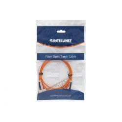 Kabel INTELLINET Fiber Optic Patch SC/SC OM2 1m pomarańczowy 50/125um Duplex Multimode