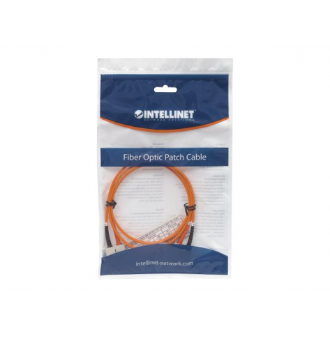 Kabel INTELLINET Fiber Optic Patch SC/SC OM2 5m pomarańczowy 50/125um Duplex Multimode