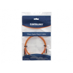 Kabel INTELLINET Fiber Optic Patch ST/SC OM2 10m pomarańczowy 50/125um Duplex Multimode