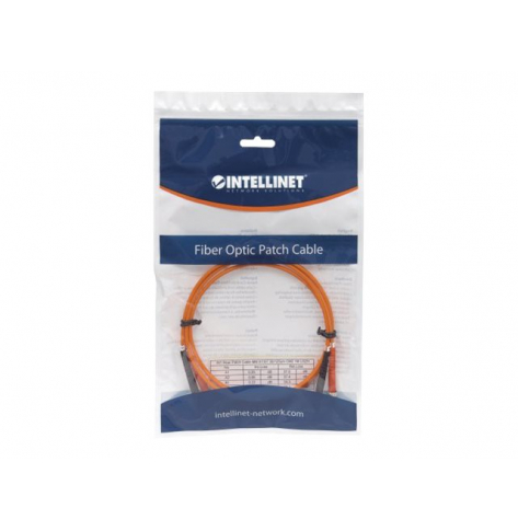 Kabel INTELLINET Fiber Optic Patch ST/ST OM2 2m pomarańczowy 50/125um Duplex Multimode