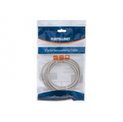Kabel INTELLINET krosowy RJ45. kat. 5e UTP. 3m szary