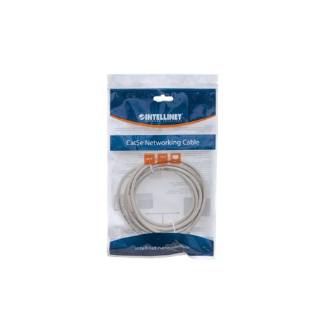 Kabel INTELLINET krosowy RJ45. kat. 5e UTP. 3m szary