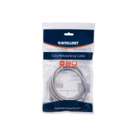 Kabel INTELLINET krosowy RJ45. kat. 6 UTP. 1m szary